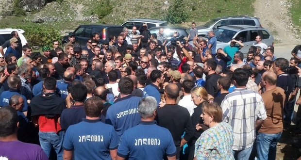 მესტიის მოსახლეობა ხუდონჰესის მშენებლობას აპროტესტებს